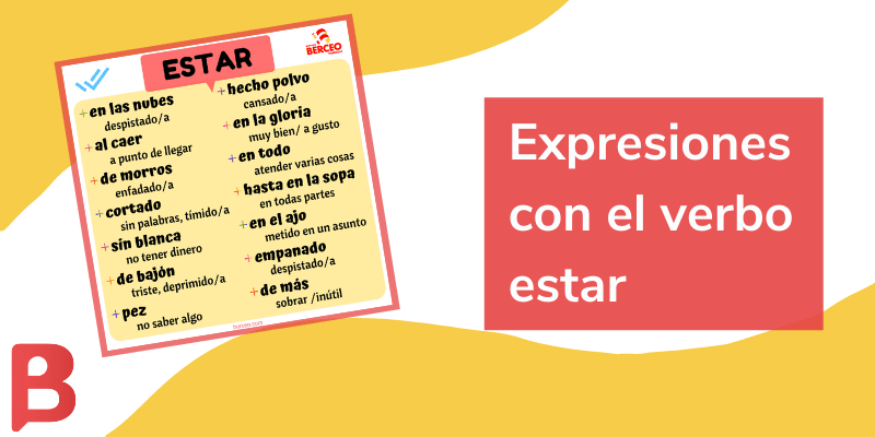 expresiones español verbo estar