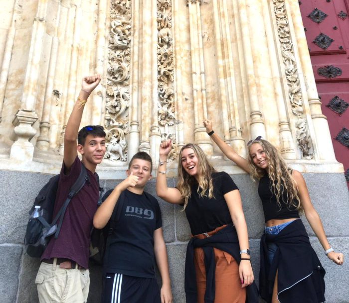 estudiantes de español en Salamanca